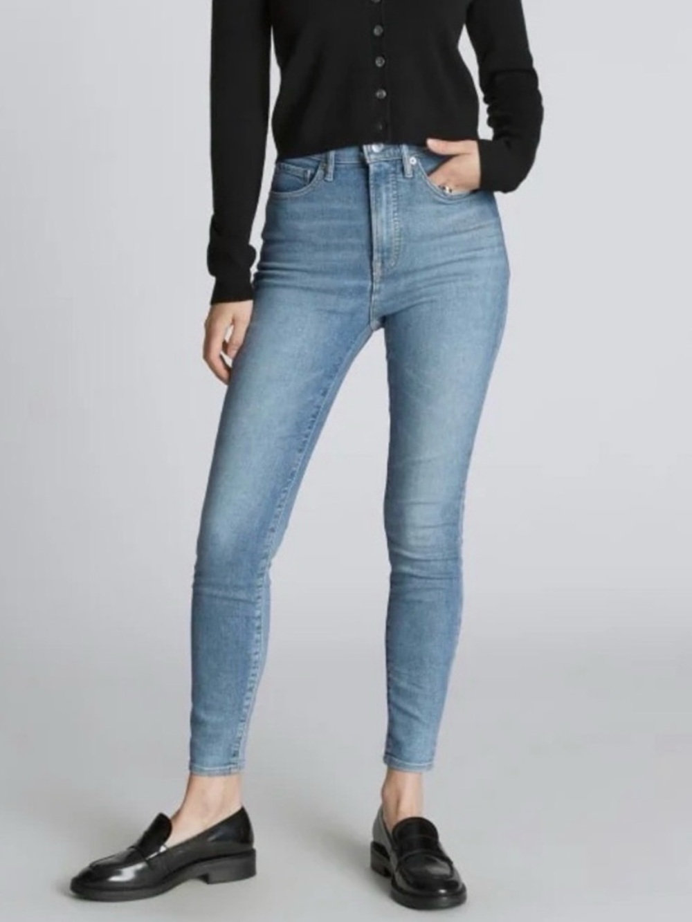 Everlane NWOT The Way High Skinny Jeans in Light Blue Wash Size 30